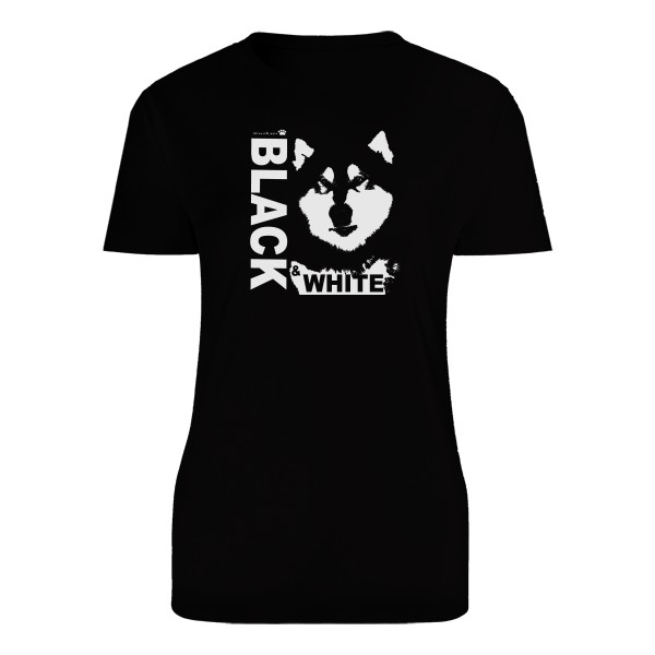 Tričko s potiskem Malamute BW - Dámské