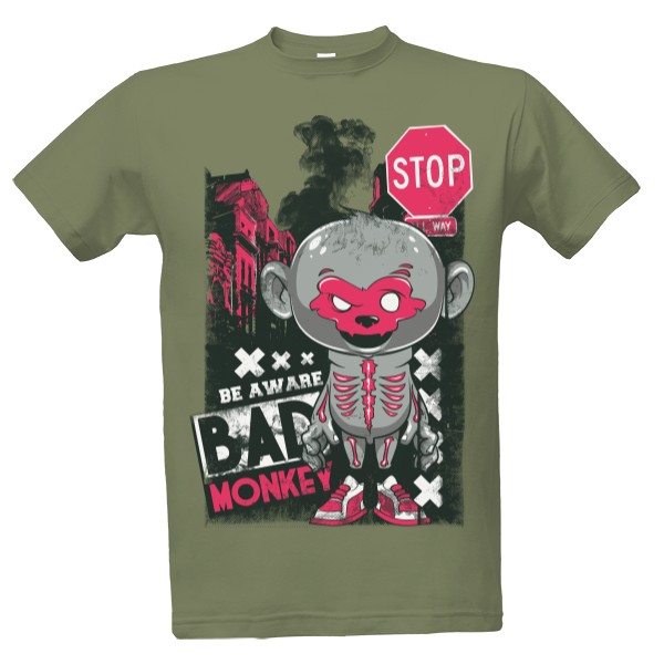 Tričko s potlačou Bad Monkey