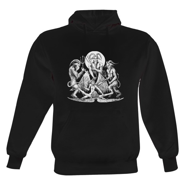 Men's hoodie s potiskem Baphomet Luxury