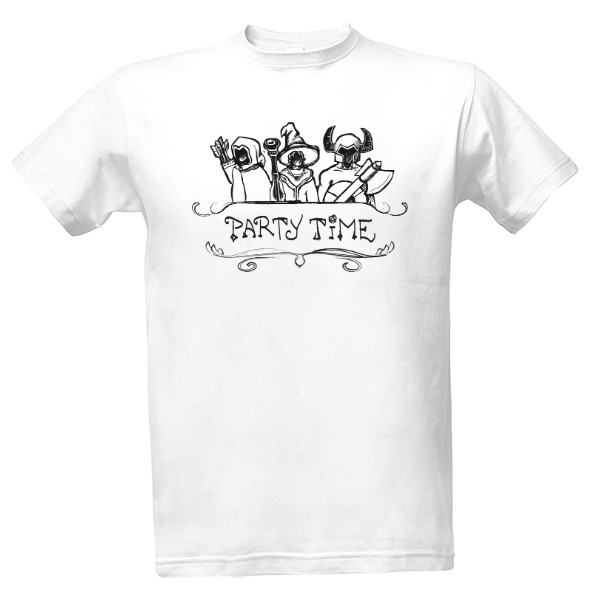 DnD Party time (black) T-shirt
