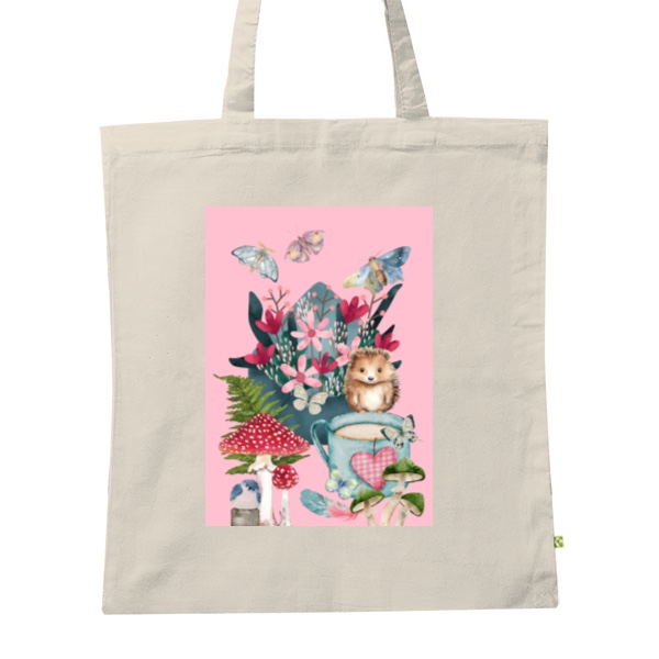 BIO platená taška s potlačou Ježura taška