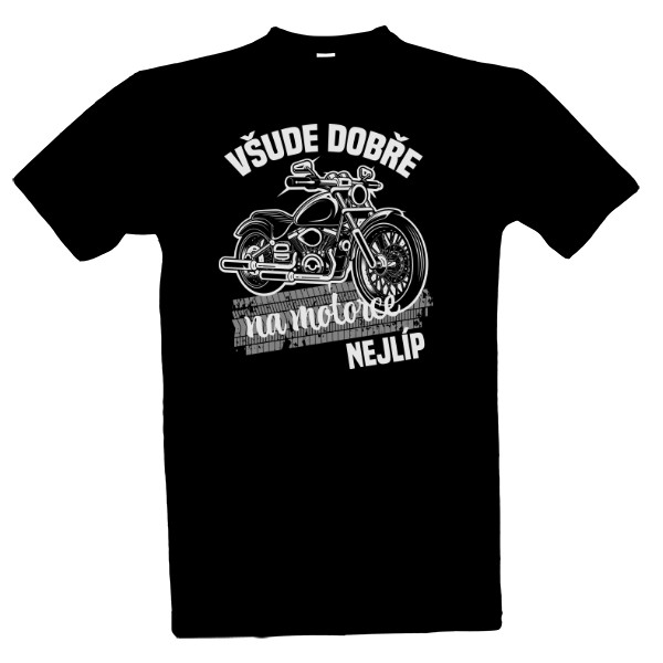 Na motorce nejlíp tmavý textil