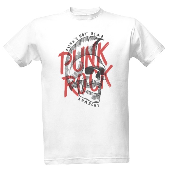 Tričko s potiskem Punk Rock
