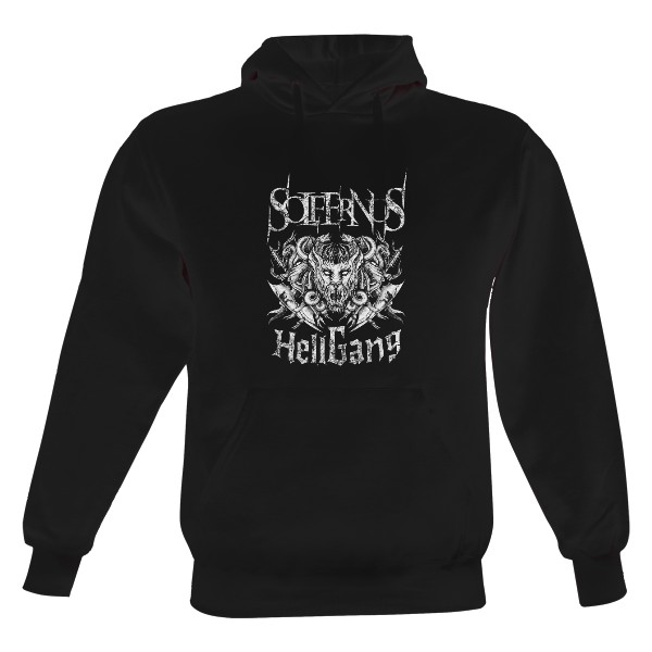 Men's hoodie s potiskem Solfernus - HellGang - white motif