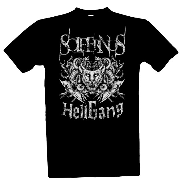 Tričko s potiskem Solfernus - HellGang - bílý motiv