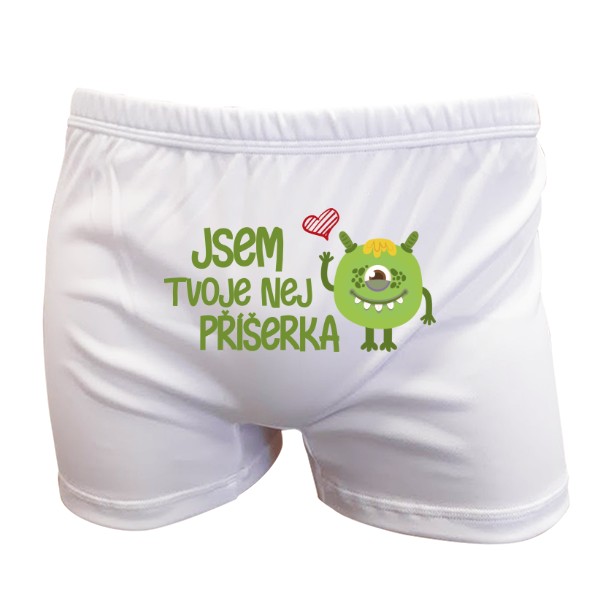 Trenírky s potlačou Tvoje nej příšerka